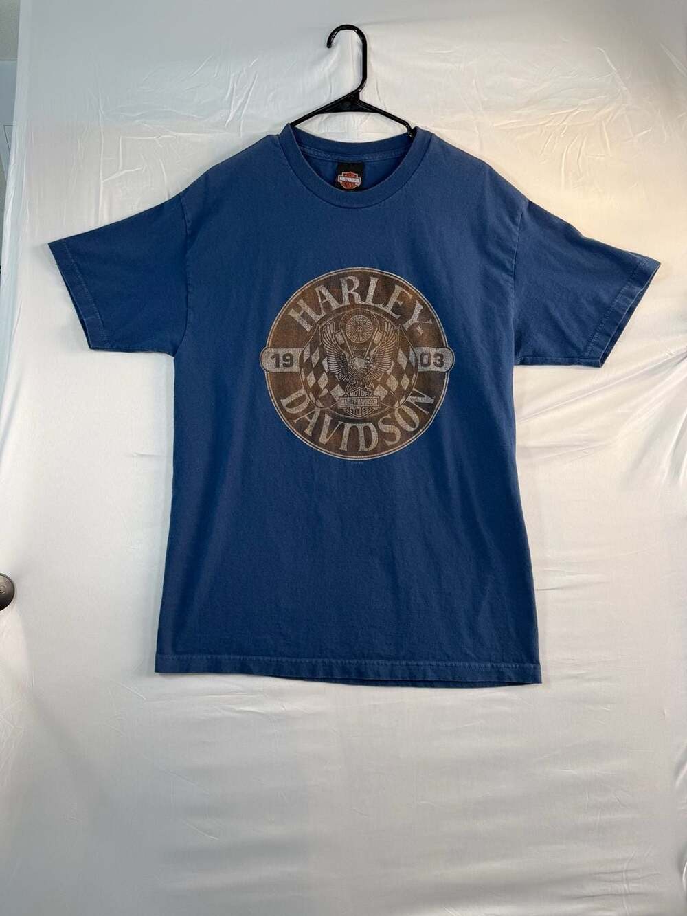 Harley Davidson Graphic T-Shirt Blue